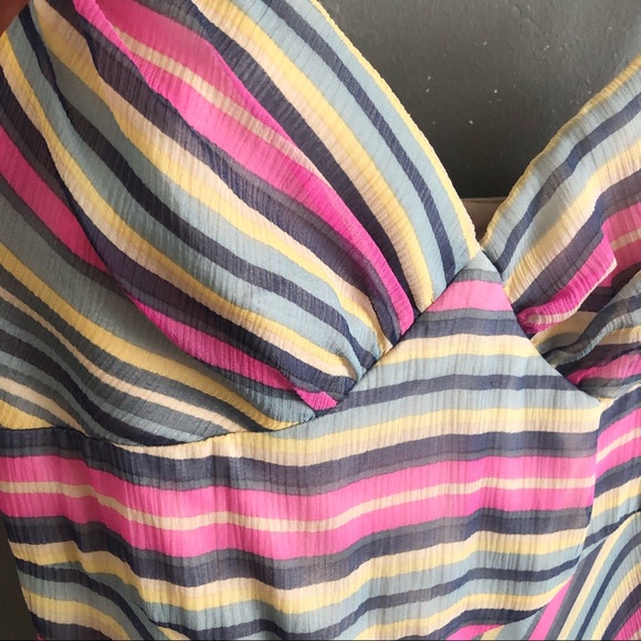 VTG Betsey Johnson Silk Chiffon Midi Dress - Picture 4 of 8